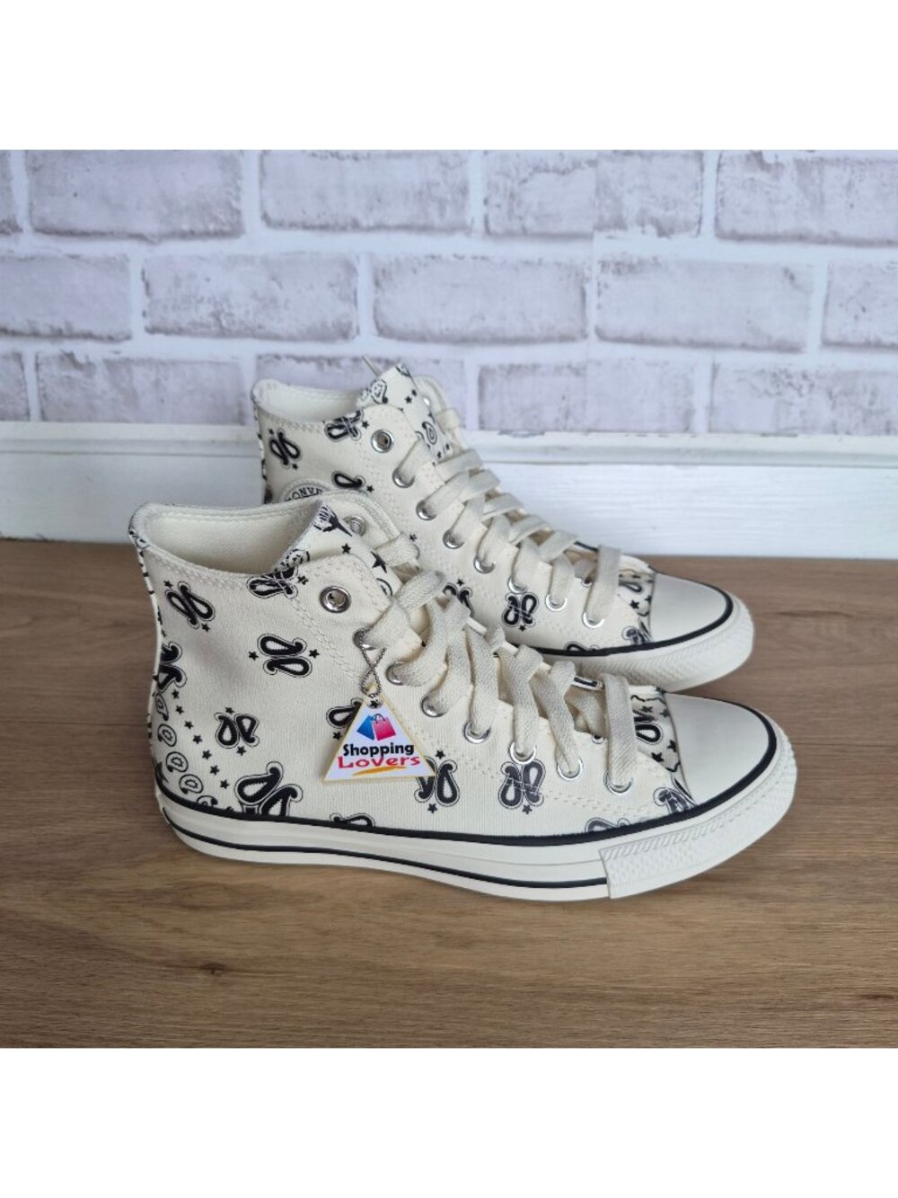 ⭐Converse Chuck Taylor High Paisley Sz 6.5 Men's shoes Sneaker Black A15810F